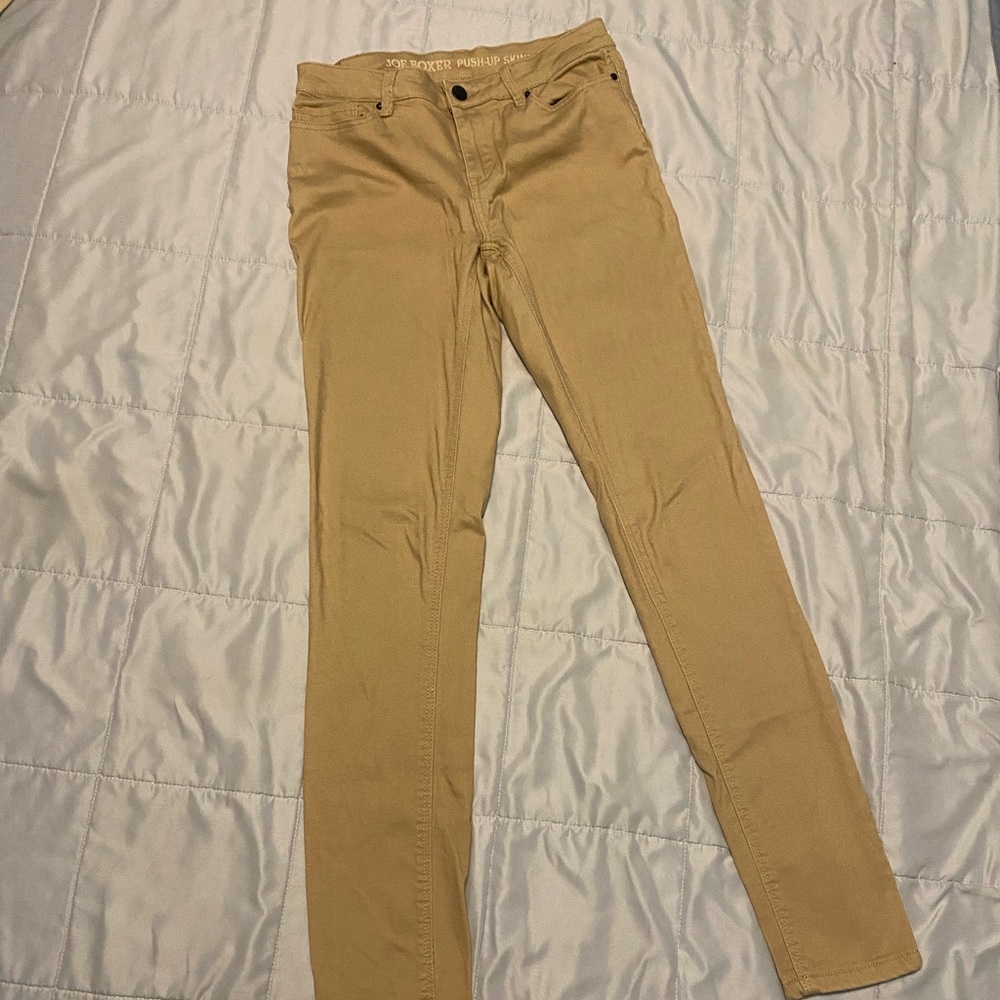 Joe Boxer Tan Push up Skinny Jeans size 1